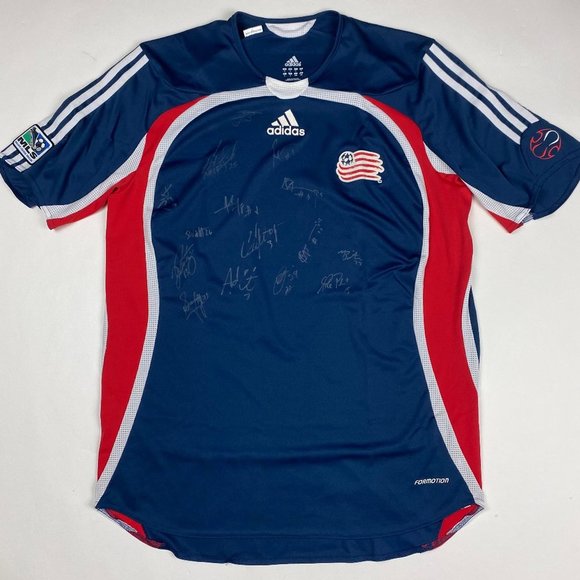 2006 New England Revolution Autographed Adidas Jersey Mens Large MLS Soccer - Picture 1 of 11